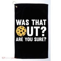 Funny Pickleball Art For Pickleball Lover Sport Golf Towel thumb 0