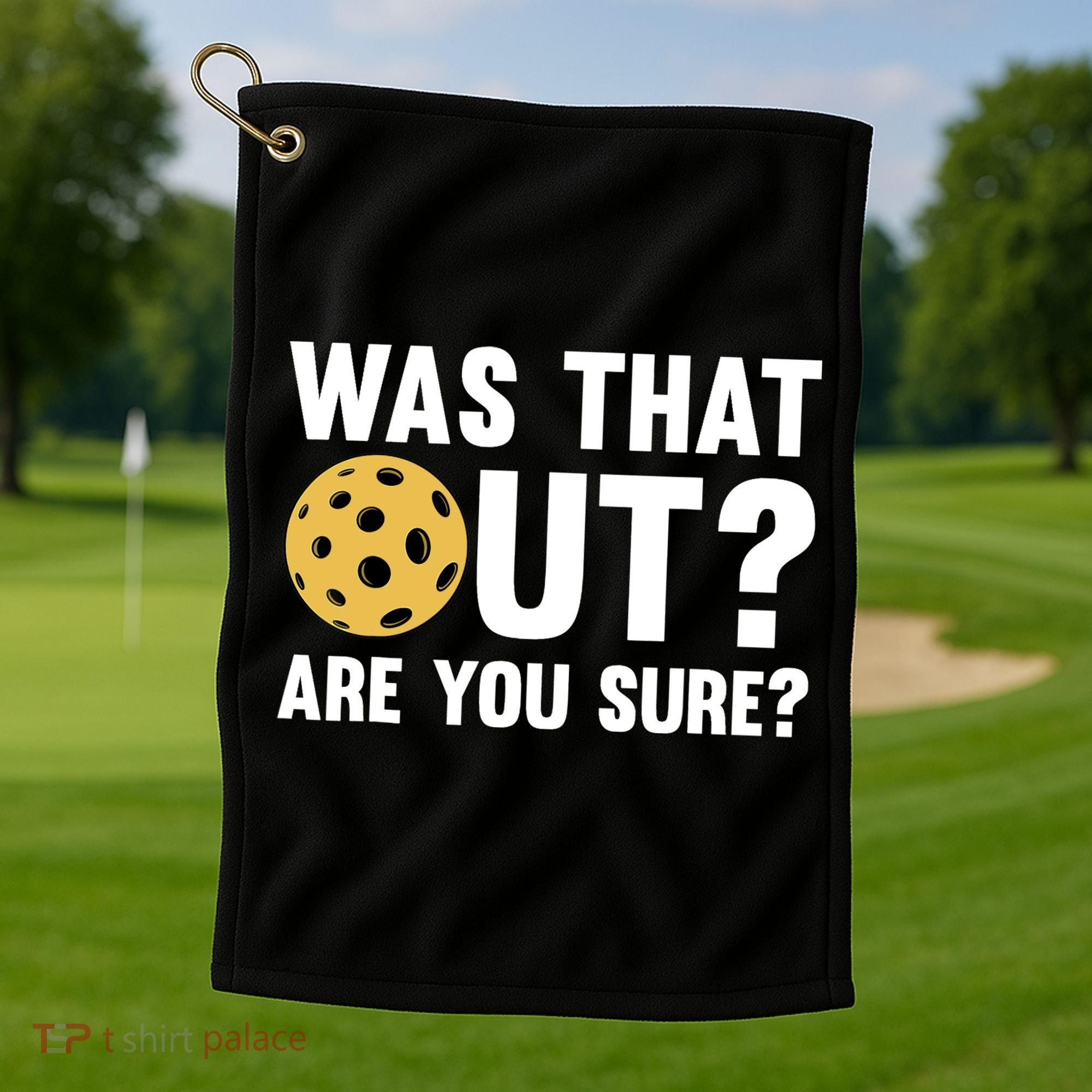 Funny Pickleball Art For Pickleball Lover Sport Golf Towel