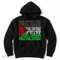 Free Palestine Arabic Palestine Gaza Jerusalem Support Flag Hoodie thumb 0