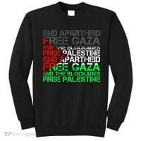 Free Palestine Arabic Palestine Gaza Jerusalem Support Flag Sweatshirt thumb 0