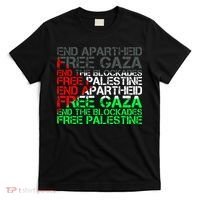 Free Palestine Arabic Palestine Gaza Jerusalem Support Flag T-Shirt thumb 0