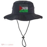Free Palestine Arabic Palestine Gaza Jerusalem Support Flag Bucket Hat thumb 0