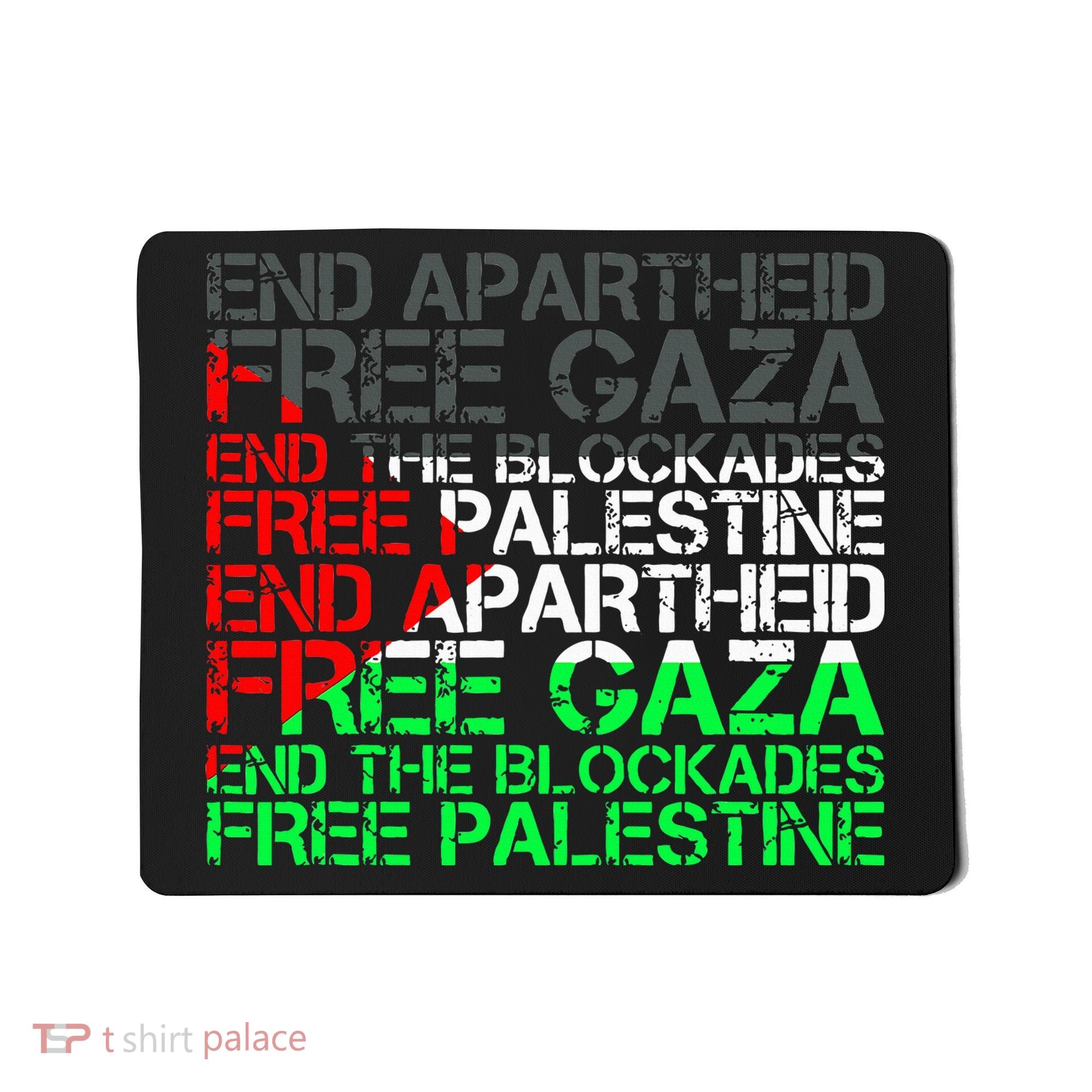 Free Palestine Arabic Palestine Gaza Jerusalem Support Flag Mousepad