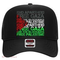 Free Palestine Arabic Palestine Gaza Jerusalem Support Flag Hat thumb 0