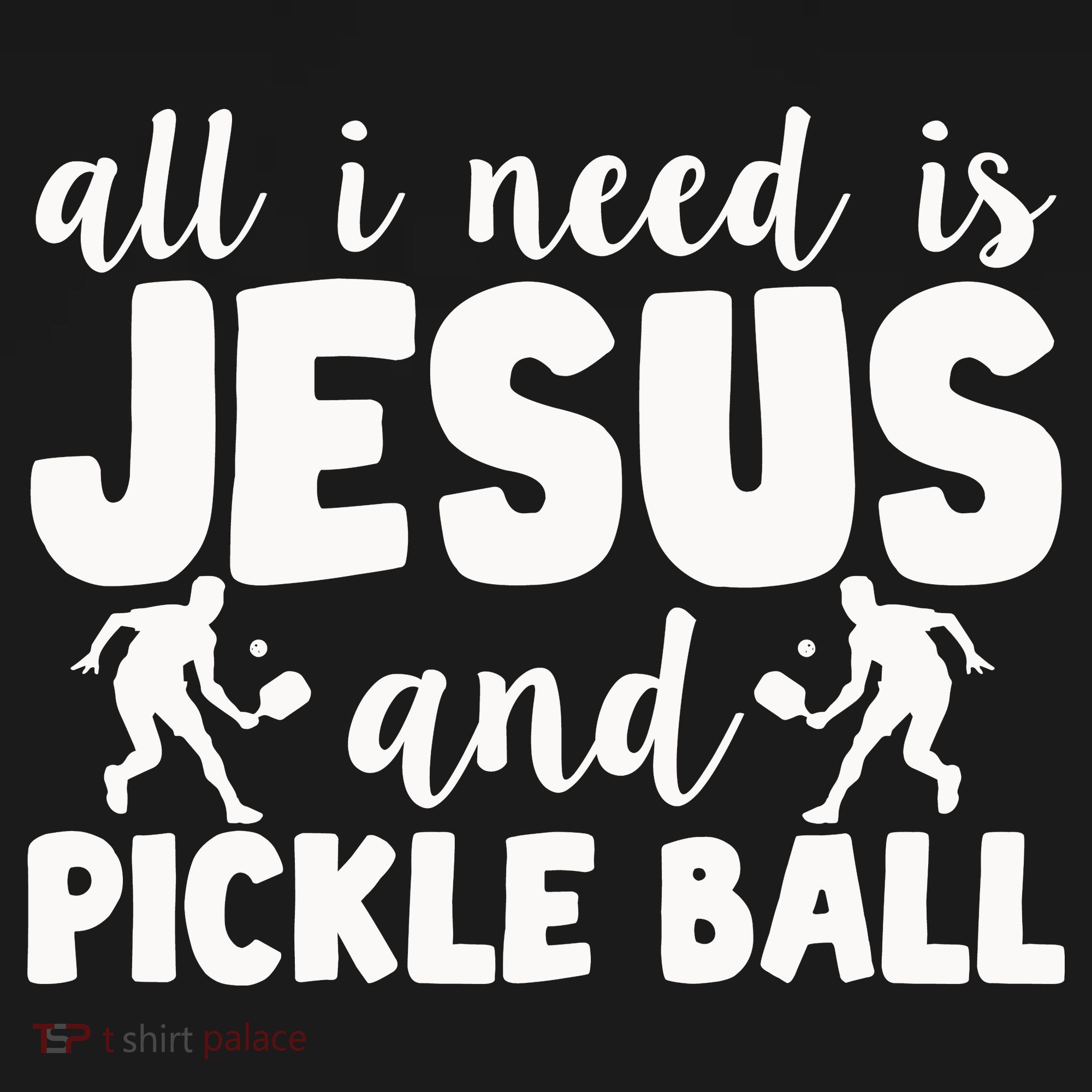Funny Pickleball All I Need Is Jesus And PickleBall Bucket Hat