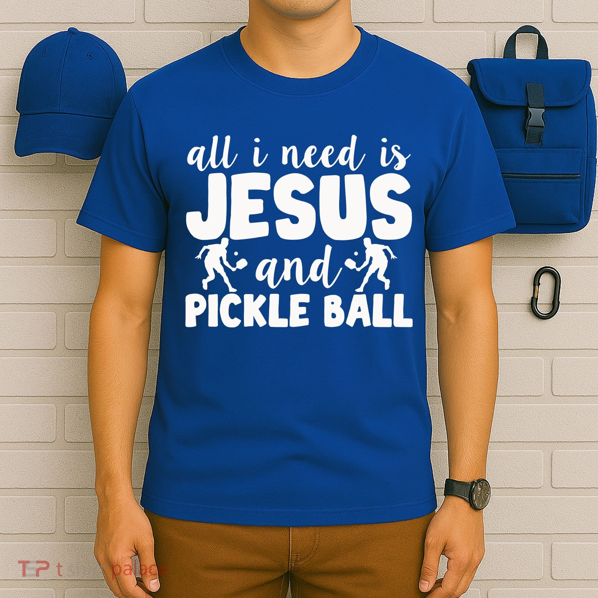Funny Pickleball All I Need Is Jesus And PickleBall T-Shirt