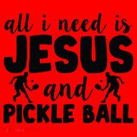 Funny Pickleball All I Need Is Jesus And PickleBall Santa Hat thumb 1