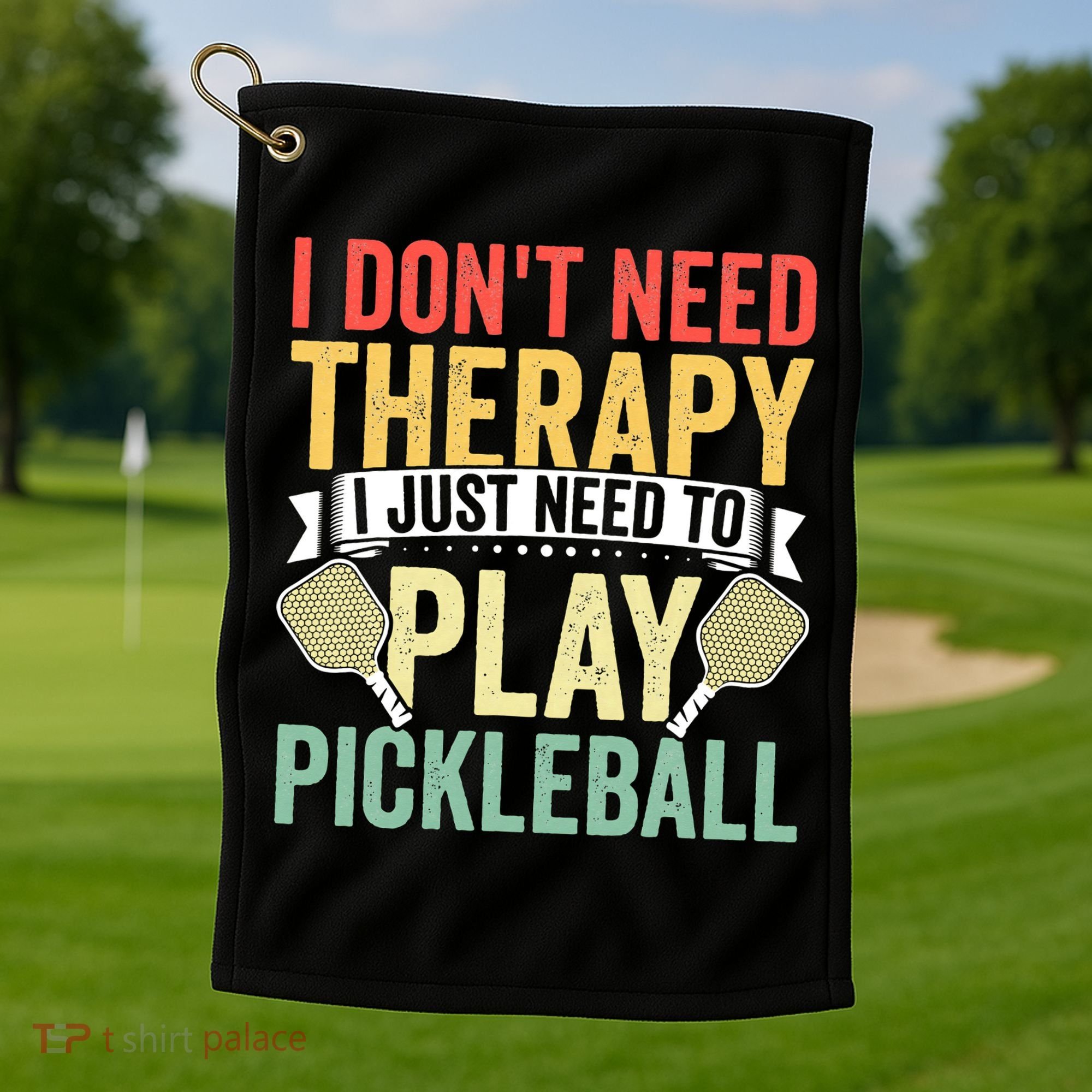Funny Pickleball Apparel Pickleball Player Golf Towel