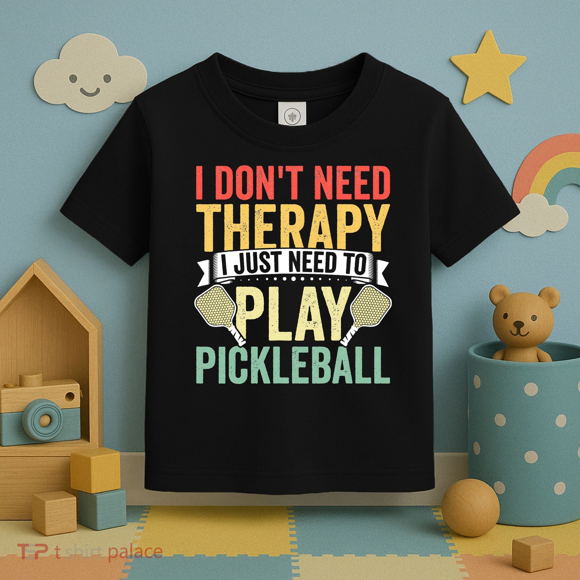 Funny Pickleball Apparel Pickleball Player Toddler T-Shirt