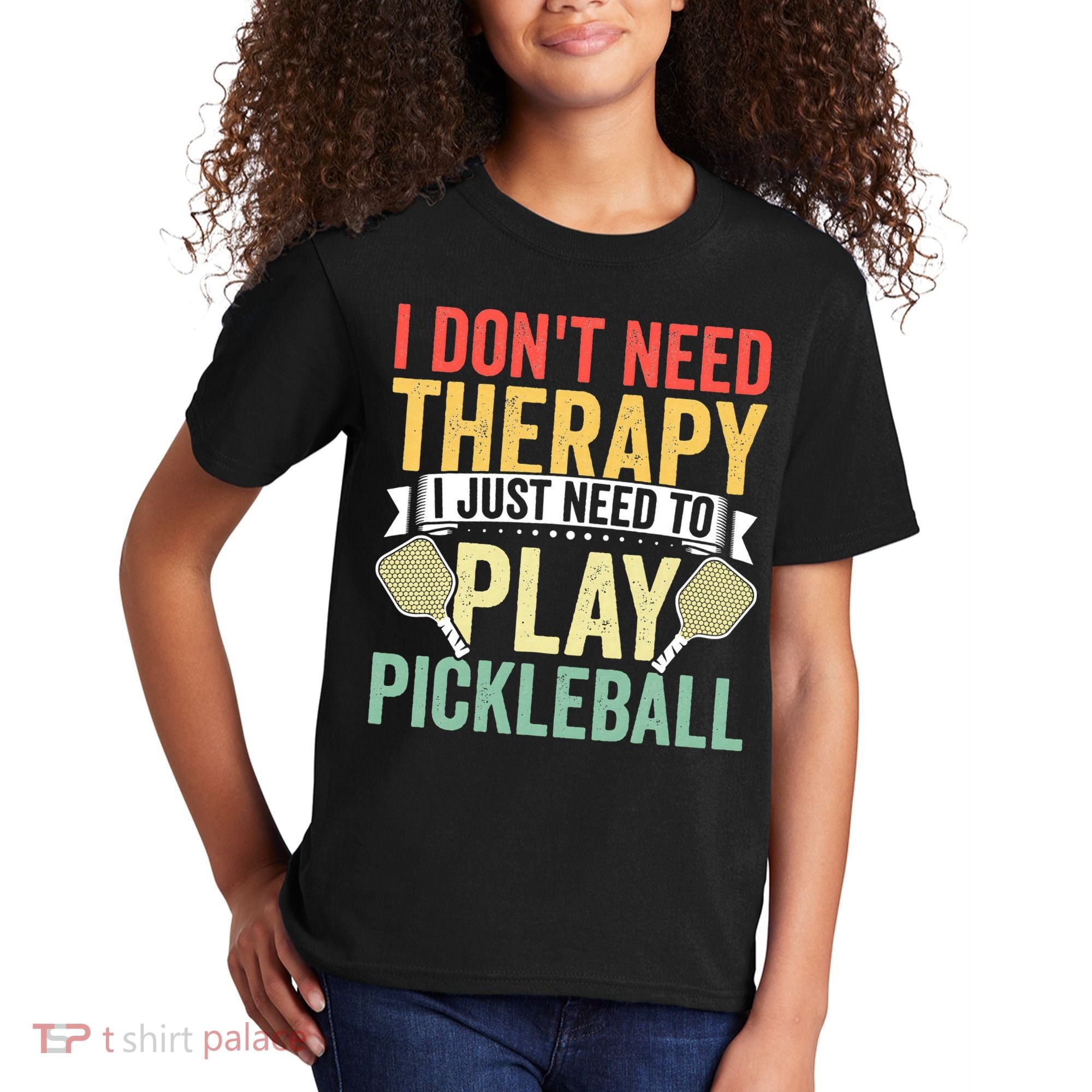Funny Pickleball Apparel Pickleball Player Kids T-Shirt