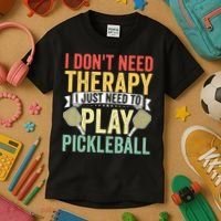 Funny Pickleball Apparel Pickleball Player Kids T-Shirt thumb 3