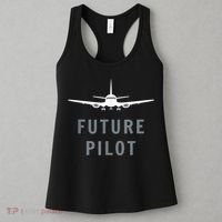 Future Pilot Airplane Pilot Aviation Gift Women's Tank Top thumb 3