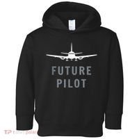 Future Pilot Airplane Pilot Aviation Gift Toddler Hoodie thumb 0