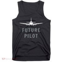 Future Pilot Airplane Pilot Aviation Gift Tank Top thumb 0