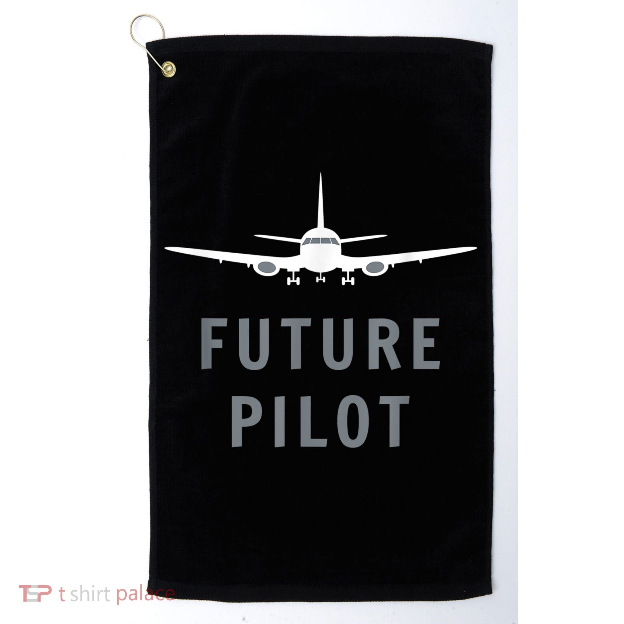 Future Pilot Airplane Pilot Aviation Gift Golf Towel