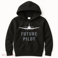 Future Pilot Airplane Pilot Aviation Gift Kids Hoodie thumb 0