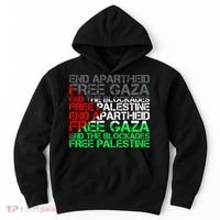 Free Palestine Arabic Palestine Gaza Jerusalem Support Flag Hoodie thumb 0