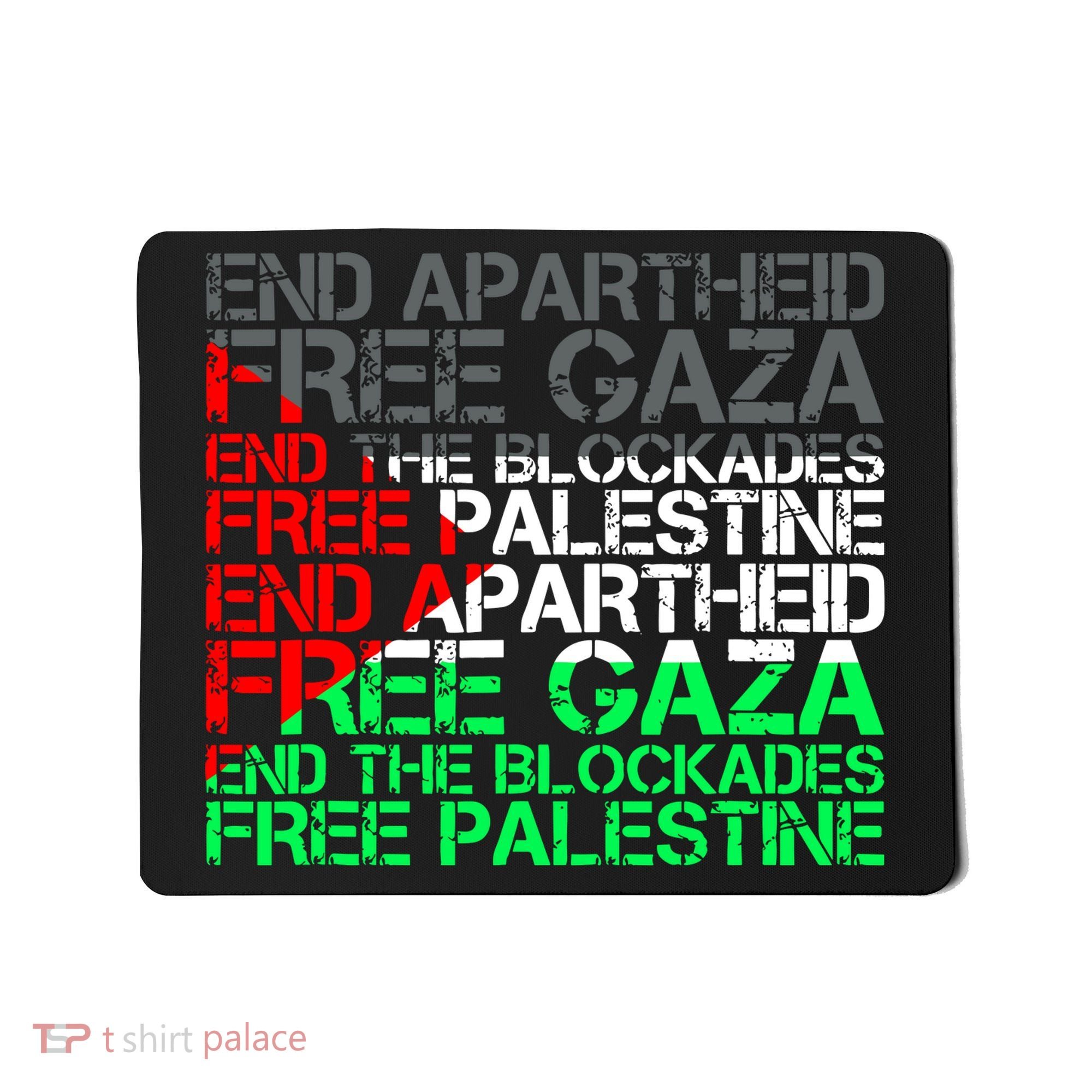 Free Palestine Arabic Palestine Gaza Jerusalem Support Flag Mousepad