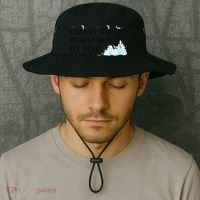 Funny Penguins Against Authoritarian Ice Holes Protest Bucket Hat thumb 2