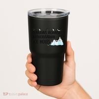 Funny Penguins Against Authoritarian Ice Holes Protest Tumbler thumb 2