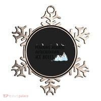 Funny Penguins Against Authoritarian Ice Holes Protest Ornament thumb 0