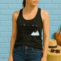 Funny Penguins Against Authoritarian Ice Holes Protest Women's Tank Top thumb 2