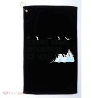 Funny Penguins Against Authoritarian Ice Holes Protest Golf Towel thumb 0