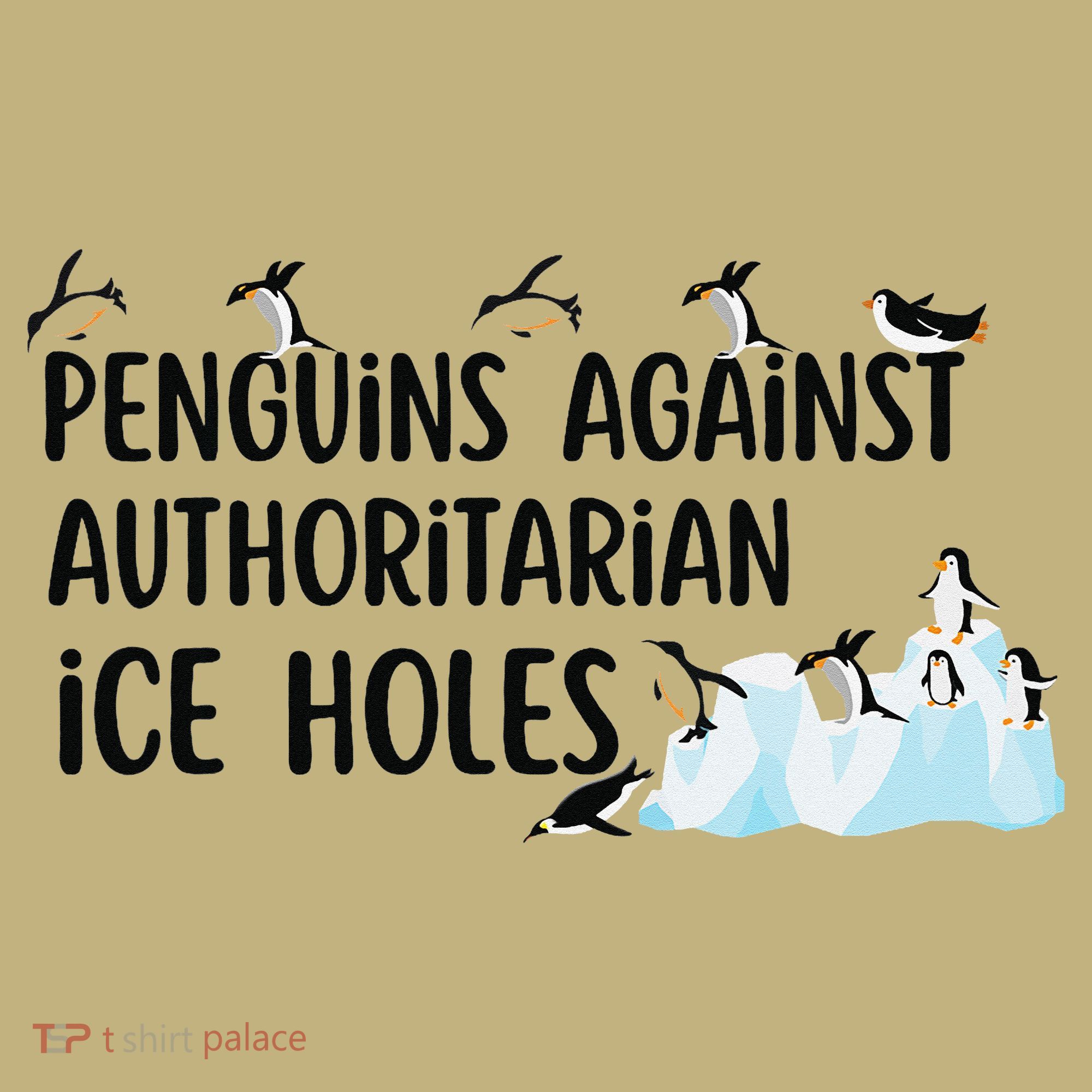 Funny Penguins Against Authoritarian Ice Holes Protest Mousepad