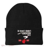 Funny Proamerica Antitrump American Usa Flag Democracy Beanie thumb 0