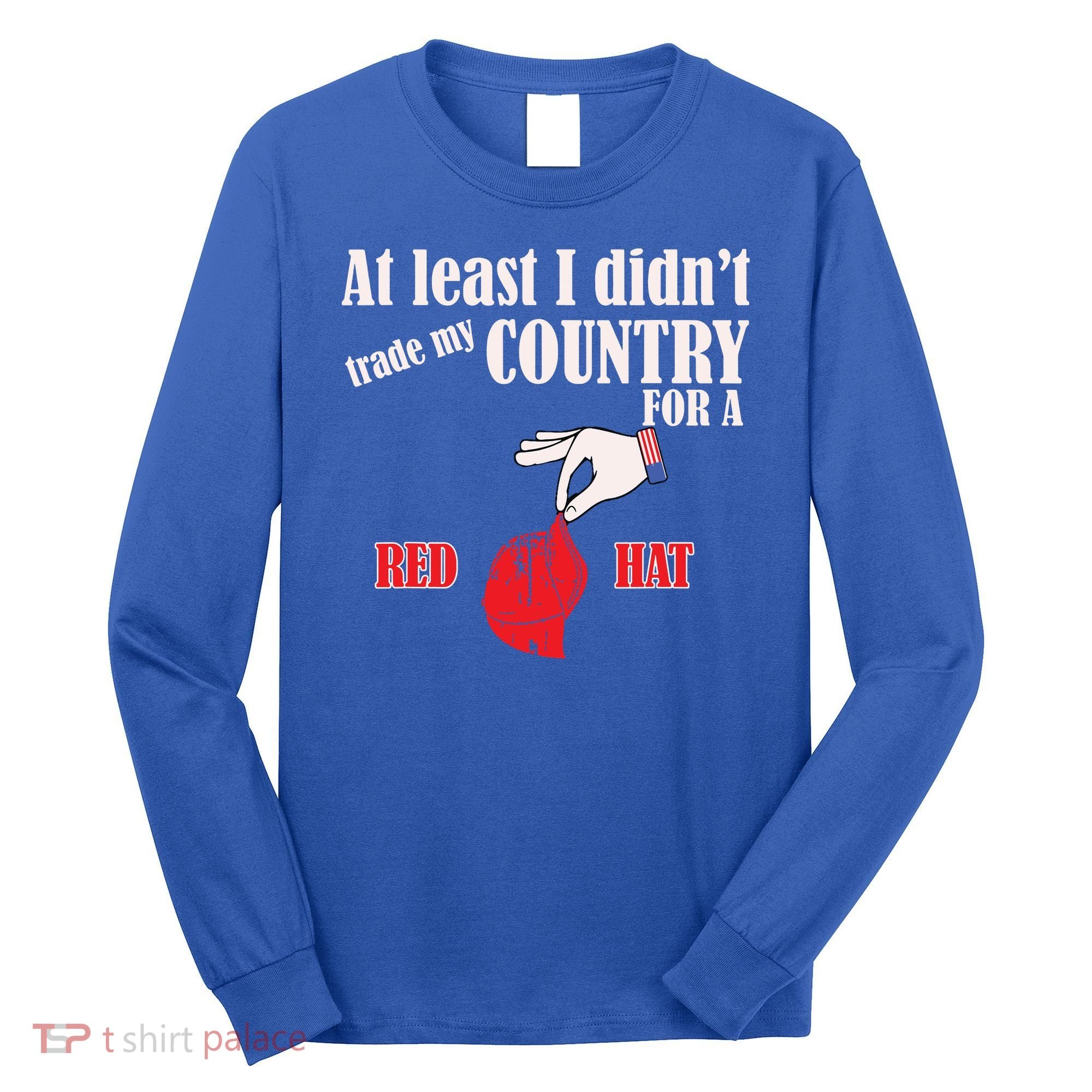 Funny Proamerica Antitrump American Usa Flag Democracy Long Sleeve Shirt