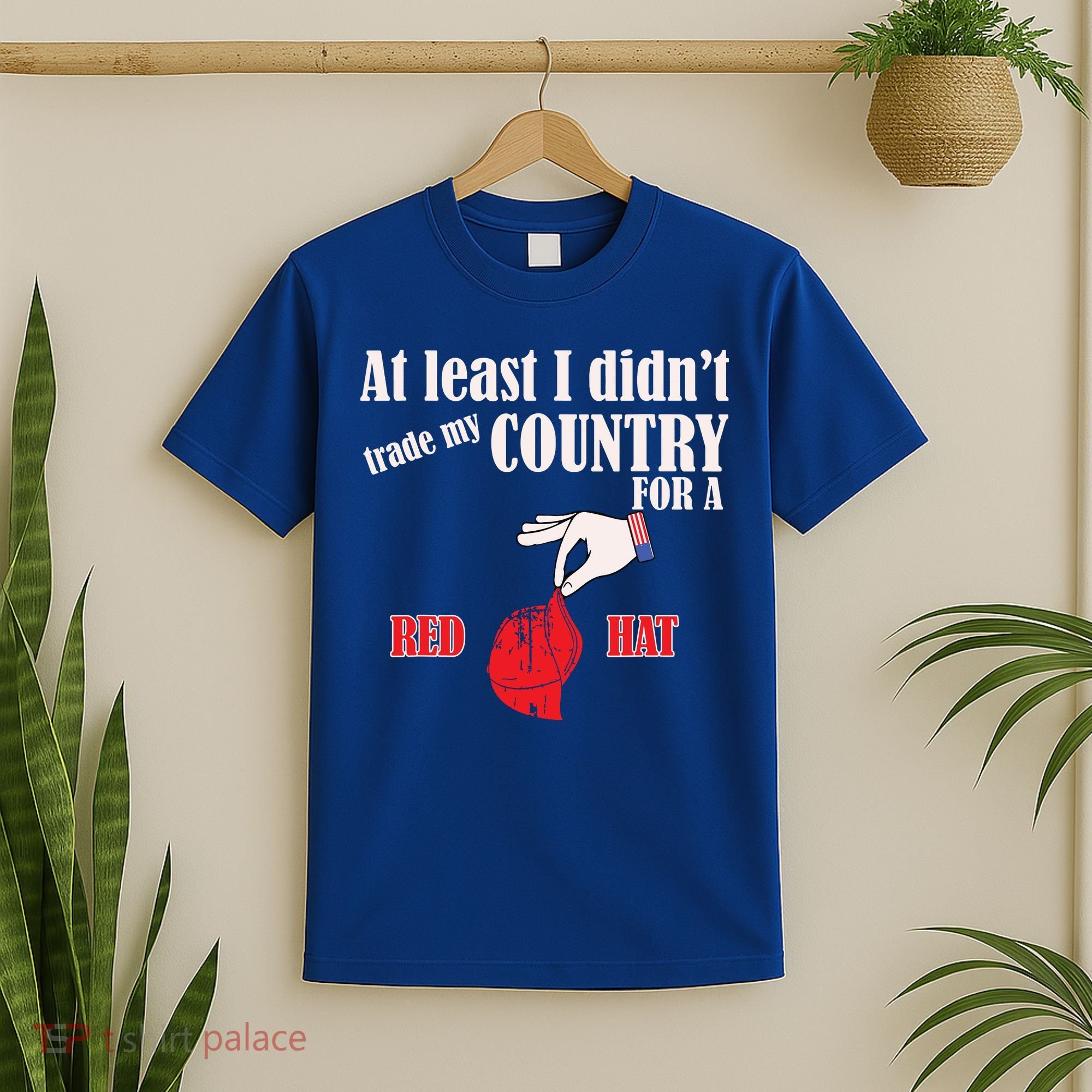 Funny Proamerica Antitrump American Usa Flag Democracy T-Shirt