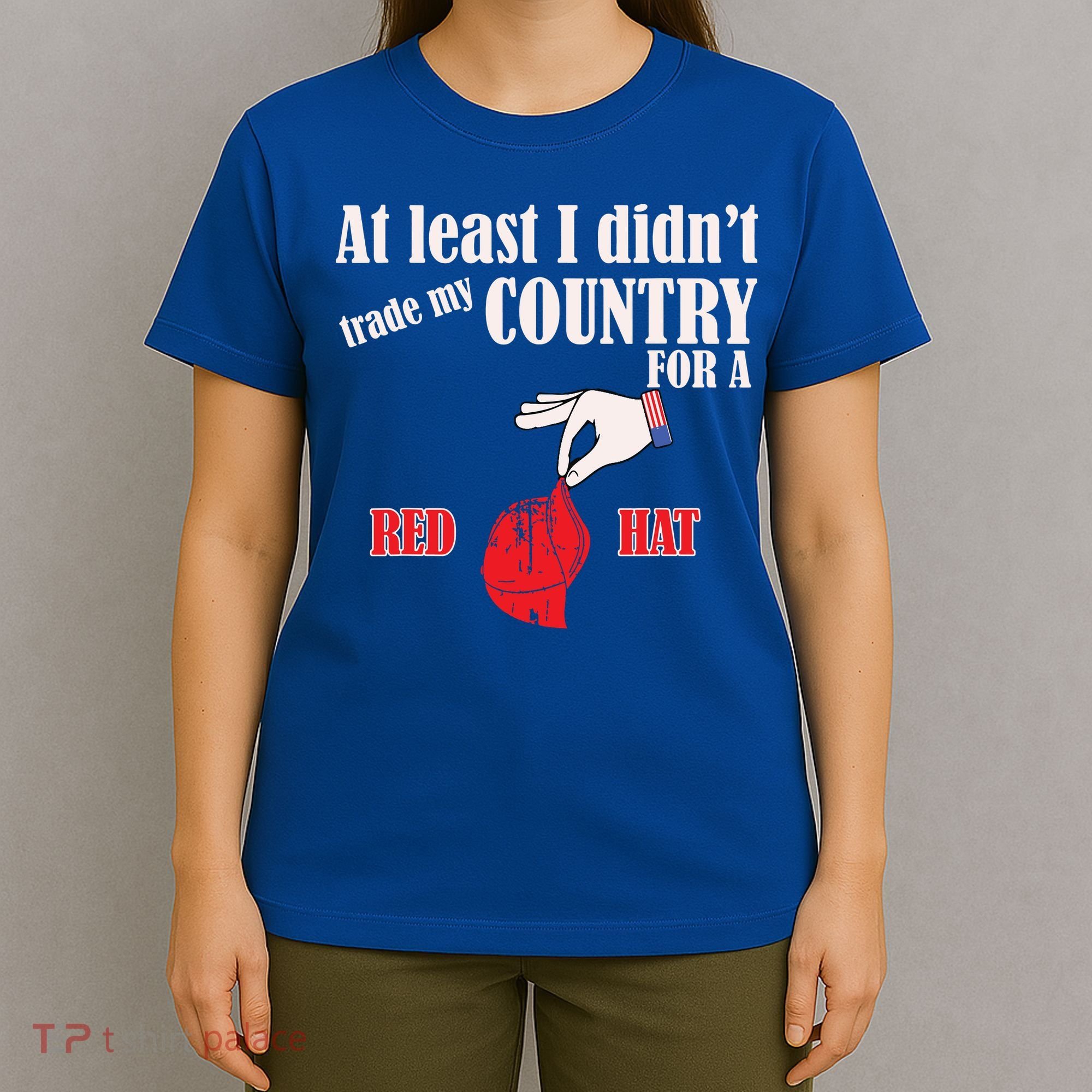 Funny Proamerica Antitrump American Usa Flag Democracy T-Shirt