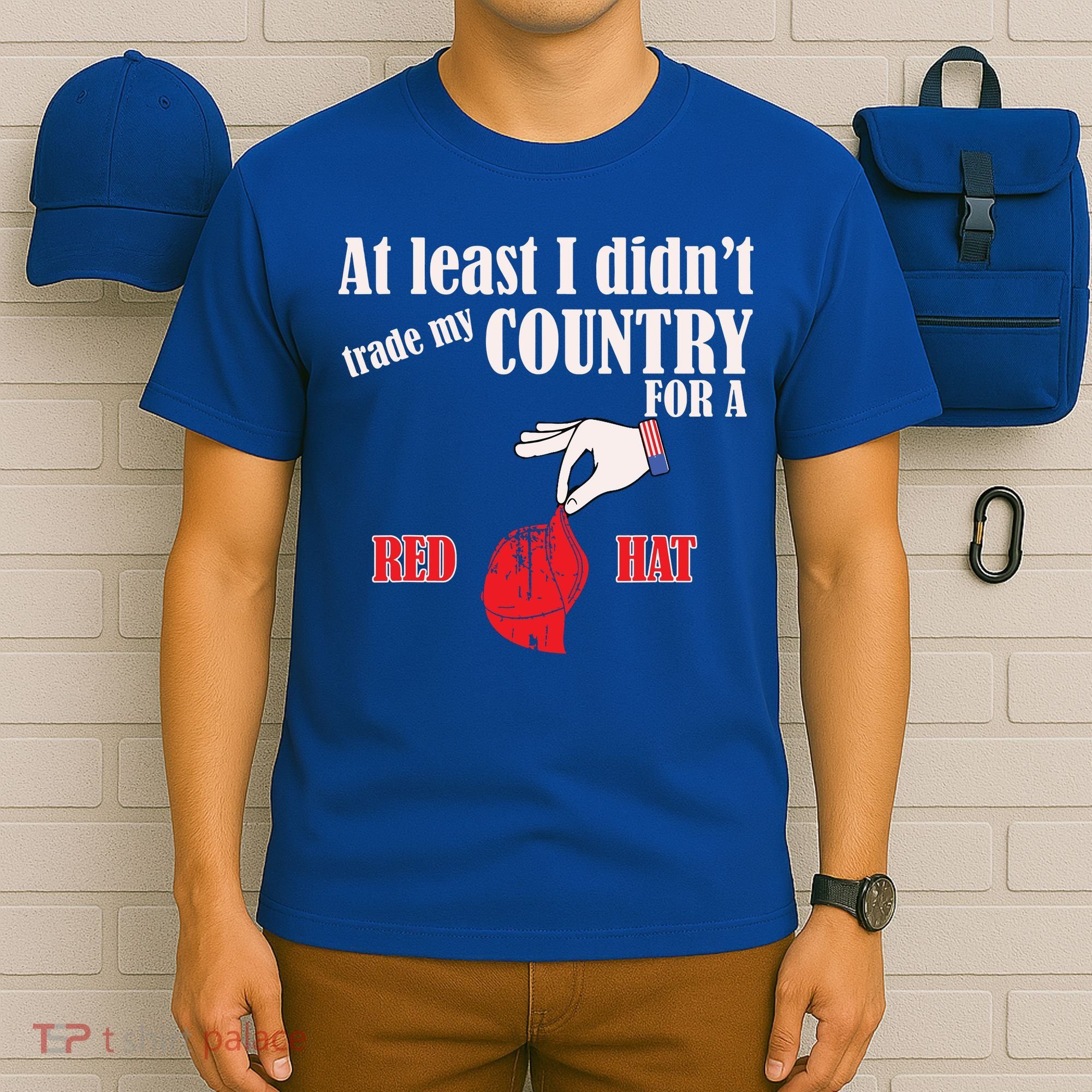 Funny Proamerica Antitrump American Usa Flag Democracy T-Shirt