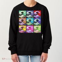 Fine Pop Art Great Wave Retro Women's Sweatshirt thumb 0