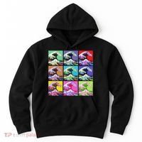 Fine Pop Art Great Wave Retro Hoodie thumb 0