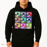 Fine Pop Art Great Wave Retro Hoodie thumb 2