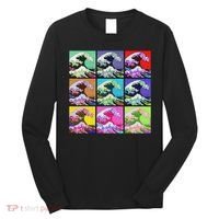 Fine Pop Art Great Wave Retro Long Sleeve Shirt thumb 0