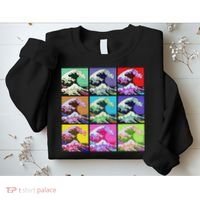 Fine Pop Art Great Wave Retro Sweatshirt thumb 2