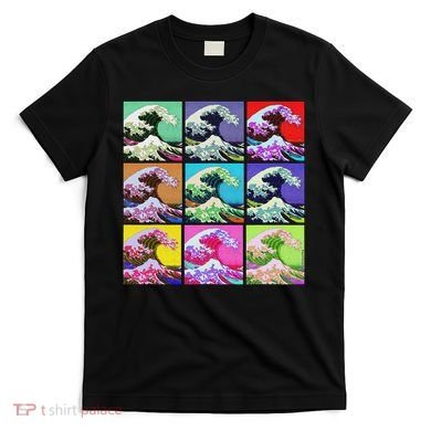 Fine Pop Art Great Wave Retro T-Shirt
