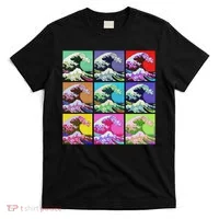 Fine Pop Art Great Wave Retro T-Shirt thumb 0