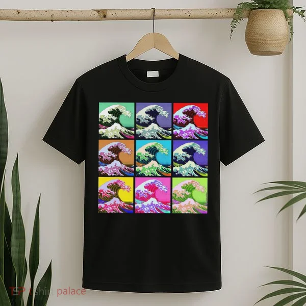 Fine Pop Art Great Wave Retro T-Shirt