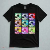 Fine Pop Art Great Wave Retro T-Shirt thumb 5
