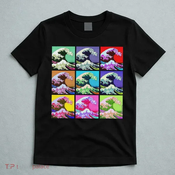 Fine Pop Art Great Wave Retro T-Shirt
