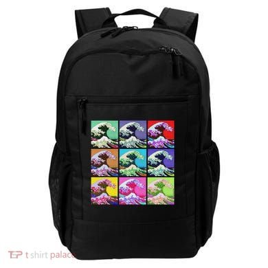Fine Pop Art Great Wave Retro Backpack