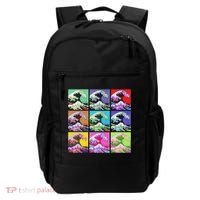 Fine Pop Art Great Wave Retro Backpack thumb 0