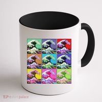 Fine Pop Art Great Wave Retro Coffee Mug thumb 1