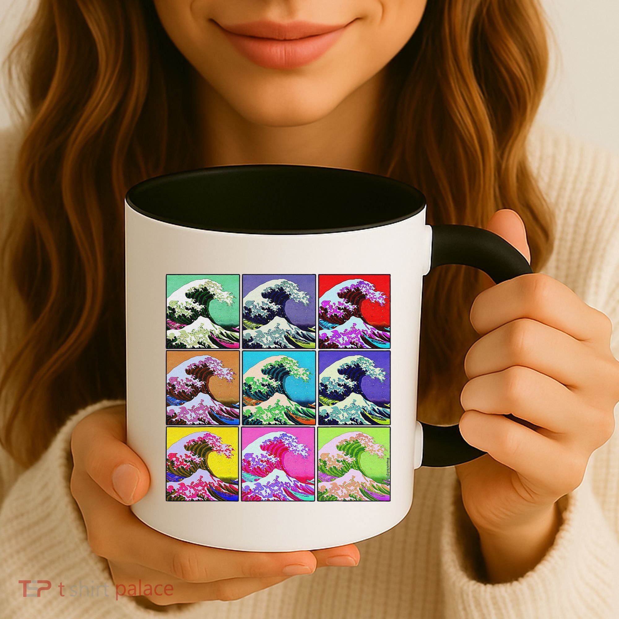 Fine Pop Art Great Wave Retro Coffee Mug