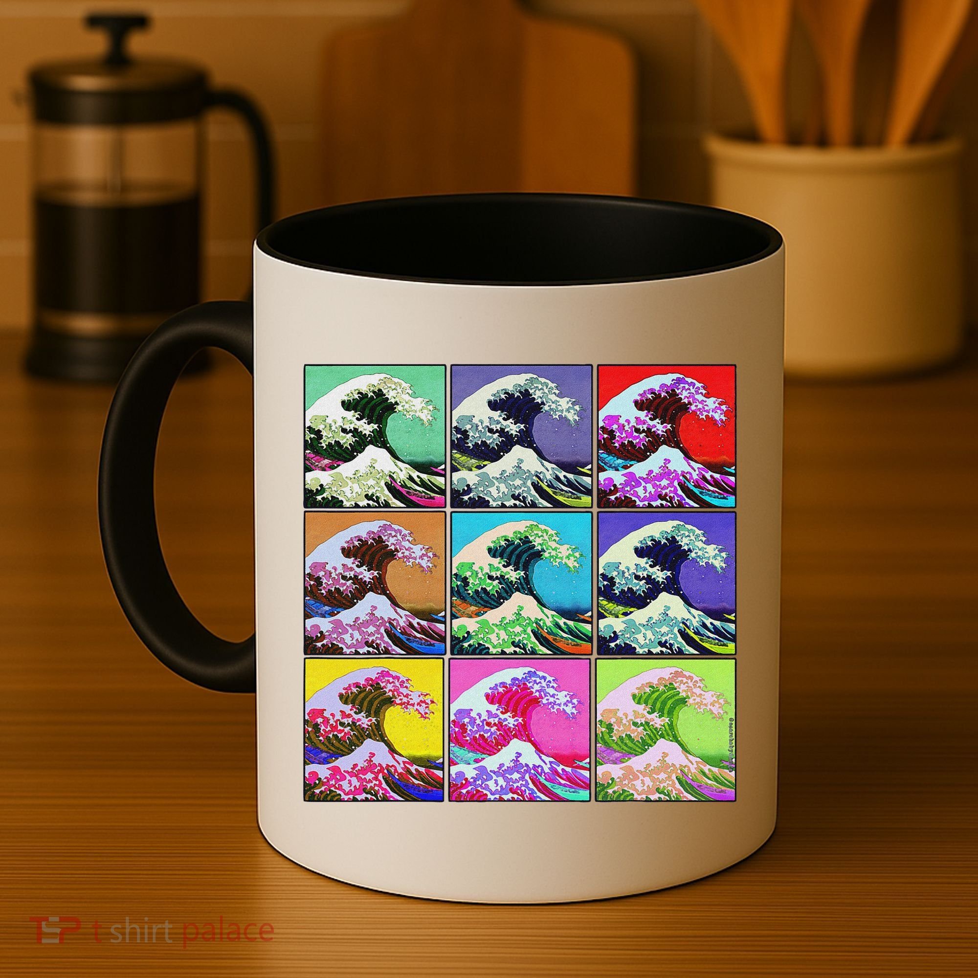 Fine Pop Art Great Wave Retro Coffee Mug