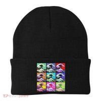 Fine Pop Art Great Wave Retro Beanie thumb 0