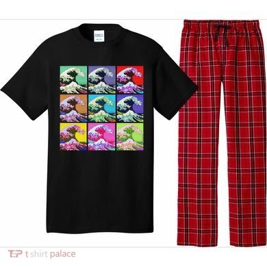 Fine Pop Art Great Wave Retro Pajama Set
